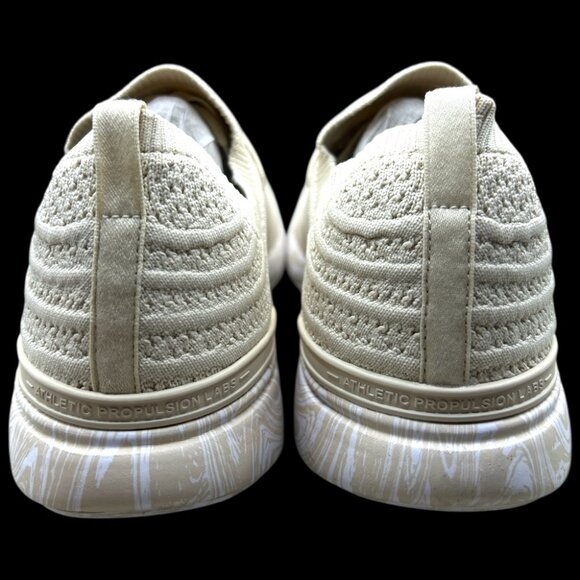 APL Men's Techloom Wave Running Shoes - Parchment/White/Marble - Size 9 (NEW) - Picture 4 of 7